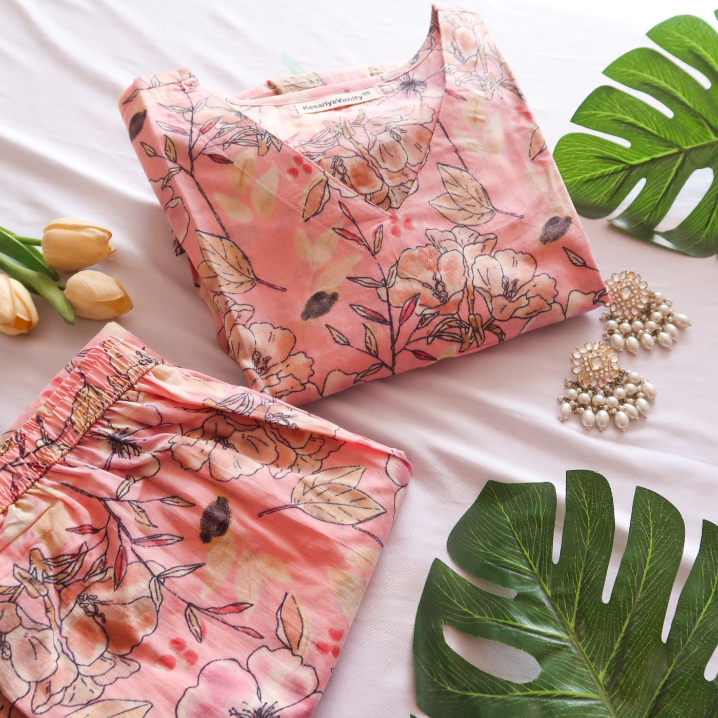 Pink Dahlia Suit Set - Aaram 2.0