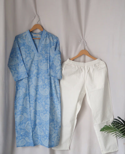 Grace Sky Butta Suit Set - Raahat 7.0