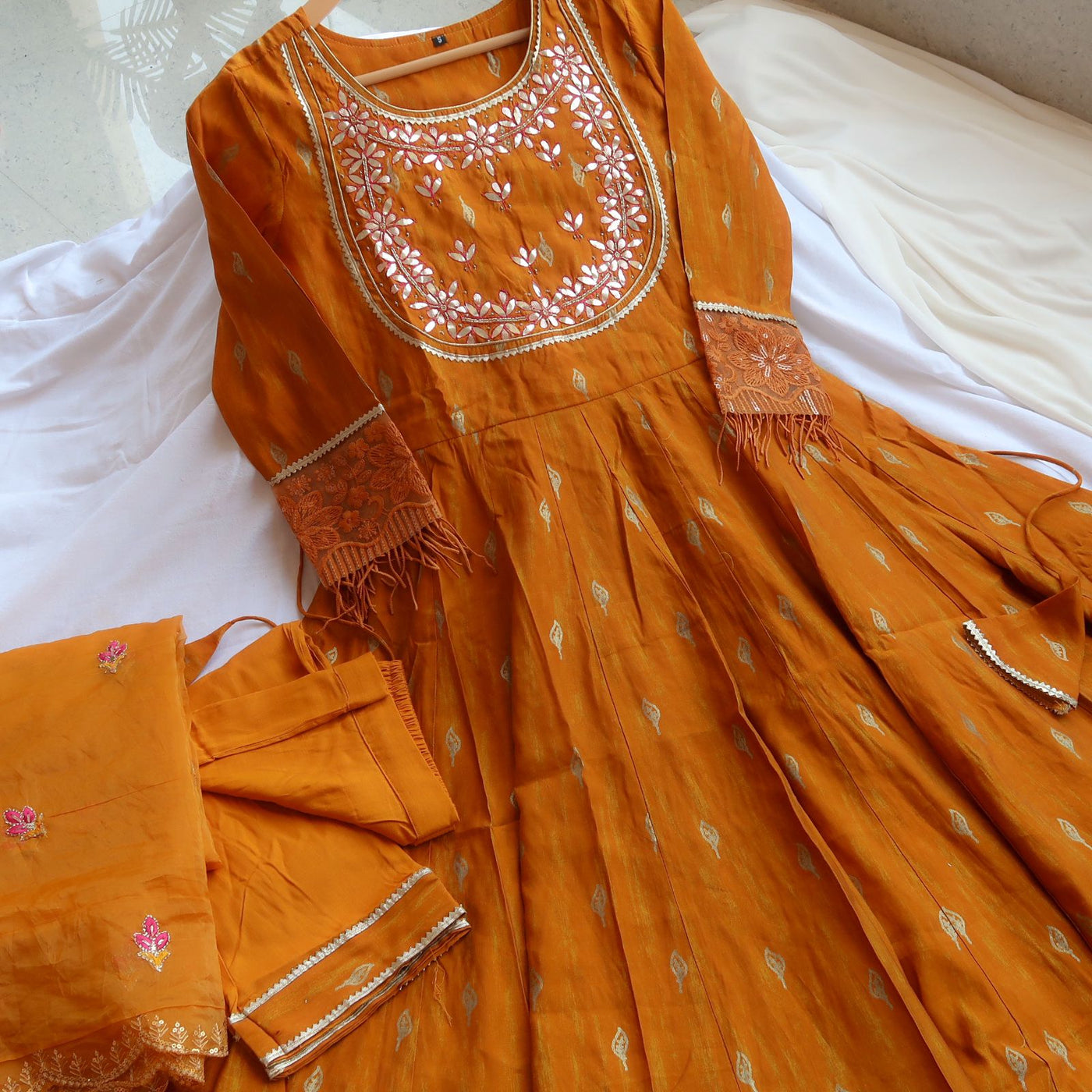 Haldi Ready Anarkali Suit Set