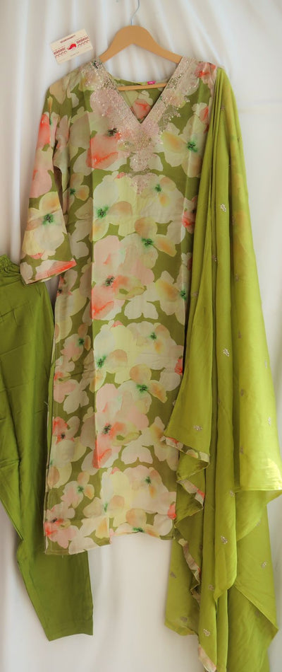 Aasira Festive Special Pure Chinon Suit Set - EOFY SALE