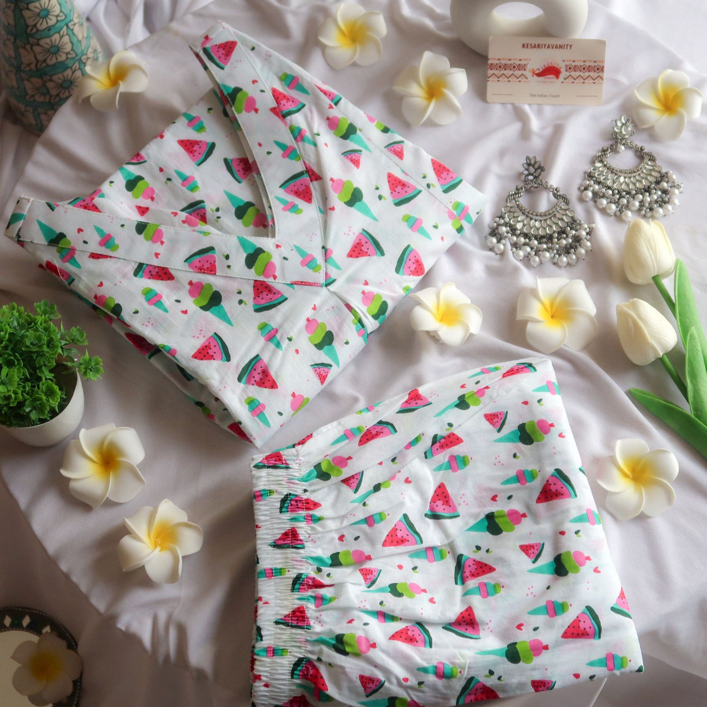 Watermelon Whimsy Office/Regular Wear Suit Set
