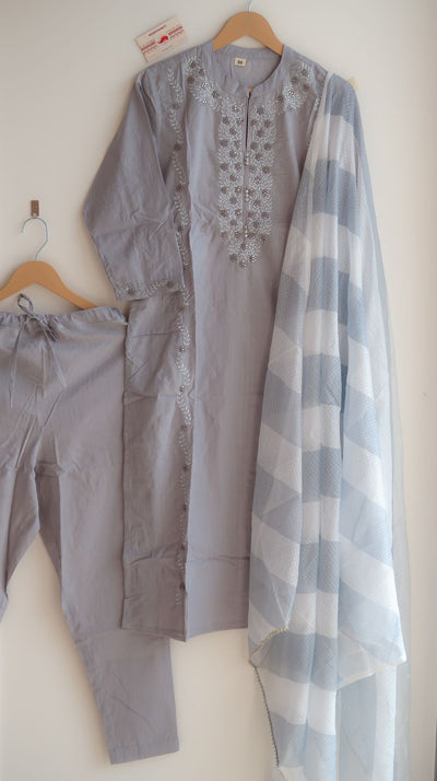 Shades of Graceful Grey Suit Set - EOFY SALE