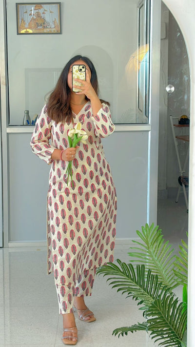 Jasmine Lace Suit Set - Sukoon 4.0 (Slim Fit)