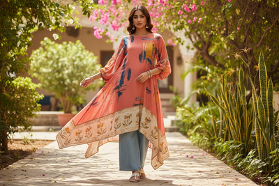 GIVE ME LADIES IMAGE OF WEARING TRENDING KURTI