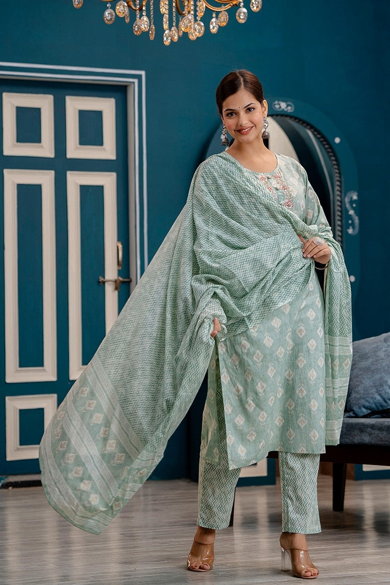 Mint Blossom 3-piece Suit Set - EOFY SALE