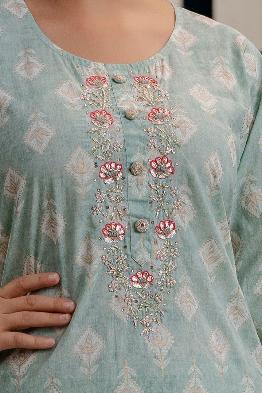 Mint Blossom 3-piece Suit Set - EOFY SALE